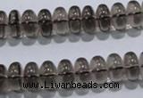 CSQ107 15.5 inches 6*12mm rondelle grade AA natural smoky quartz beads