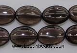 CSQ234 15.5 inches 13*18mm oval grade AA natural smoky quartz beads