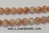 CSS15 15.5 inches 6mm round natural sunstone beads wholesale