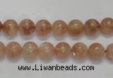 CSS16 15.5 inches 8mm round natural sunstone beads wholesale