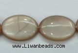 CSS206 15.5 inches 18*25mm oval natural sunstone beads