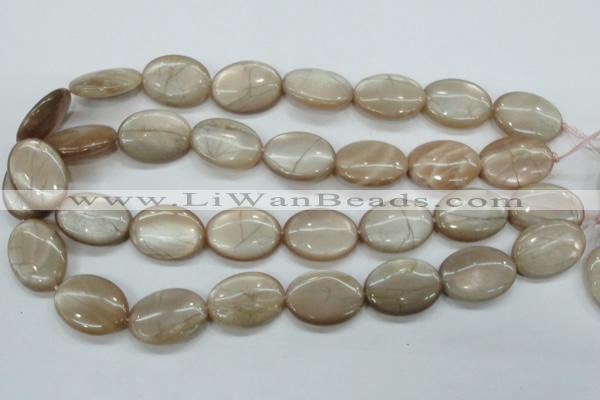 CSS206 15.5 inches 18*25mm oval natural sunstone beads