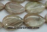 CSS207 15.5 inches 18*25mm flat teardrop natural sunstone beads