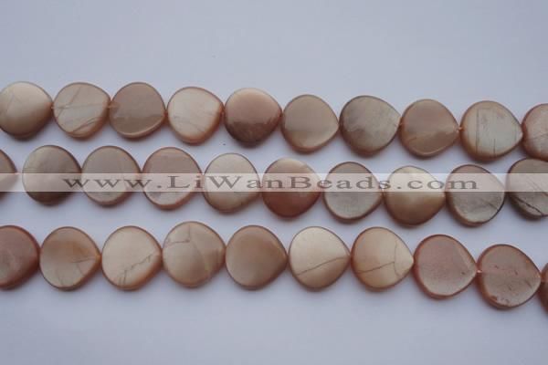 CSS240 15.5 inches 20*20mm heart natural sunstone gemstone beads