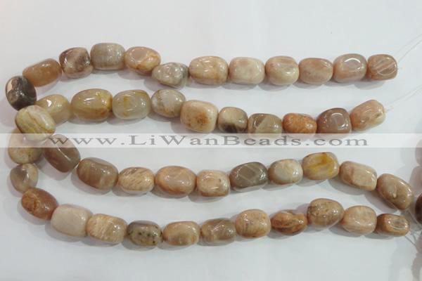 CSS254 15.5 inches 16*18mm nuggets natural sunstone beads