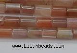 CSS266 15.5 inches 5*8mm tube sunstone beads wholesale