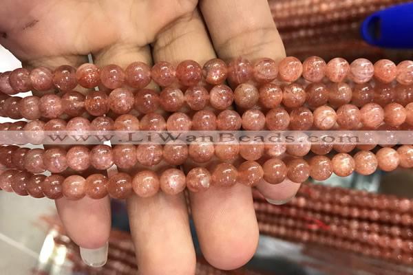 CSS301 15.5 inches 6mm round golden sunstone gemstone beads