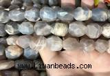 CSS406 15.5 inches 12*16mm - 15*20mm faceted nuggets sunstone beads