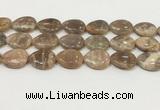 CSS410 15.5 inches 18*25mm flat teardrop sunstone beads wholesale