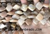 CSS431 15.5 inches 16*16mm diamond sunstone beads wholesale