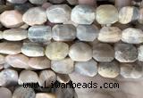 CSS445 15.5 inches 13*18mm - 16*20mm faceted freeform sunstone beads