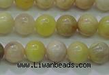 CSS602 15.5 inches 8mm round yellow sunstone gemstone beads