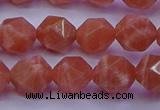 CSS683 15.5 inches 10mm faceted nuggets natural sunstone beads