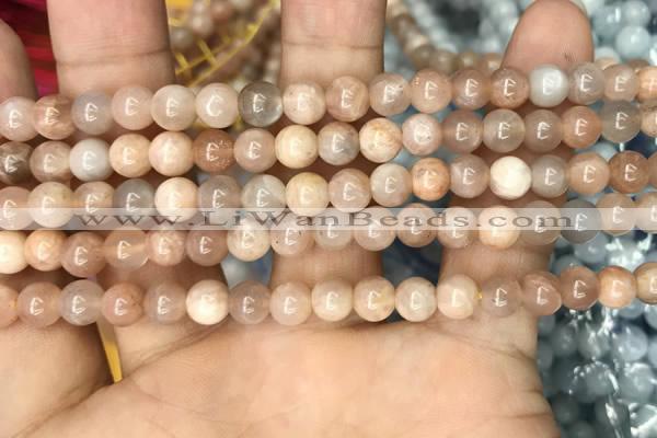 CSS691 15.5 inches 6mm round sunstone beads wholesale