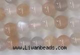 CSS700 15.5 inches 4mm round mixed sunstone beads wholesale