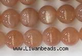 CSS704 15.5 inches 6mm round natural golden sunstone beads