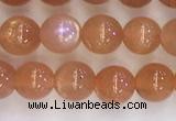 CSS708 15.5 inches 4mm round natural golden sunstone beads