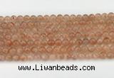 CSS751 15.5 inches 6mm round golden sunstone beads wholesale