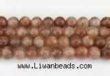 CSS756 15.5 inches 12mm round golden sunstone beads wholesale