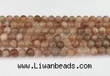 CSS763 15.5 inches 8mm round golden sunstone beads wholesale