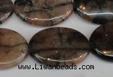 CST27 15.5 inches 22*30mm oval staurolite gemstone beads wholesale