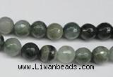 CSW11 15.5 inches 6mm faceted round seaweed quartz beads wholesale