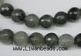 CSW12 15.5 inches 8mm faceted round seaweed quartz beads wholesale