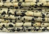 CTB1000 15 inches 2*4mm tube dalmatian jasper beads