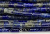 CTB1007 15 inches 2*4mm tube lapis lazuli beads