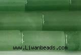 CTB1042 15 inches 8*16mm - 8*18mm tube green aventurine beads