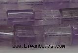 CTB105 15.5 inches 11*15mm faceted tube amethyst gemstone beads