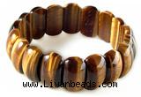 CTB17 7.5 inches 7*11*18mm  yellow tiger eye stretch bracelet