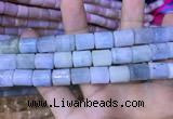 CTB251 15.5 inches 10*12mm tube natural aquamarine beads