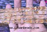 CTB255 15.5 inches 10*14mm tube natural citrine gemstone beads