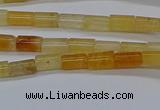 CTB301 15.5 inches 4*6mm tube yellow jade beads wholesale