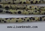 CTB305 15.5 inches 4*6mm tube dalmatian jasper beads wholesale