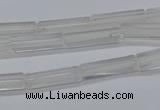 CTB310 15.5 inches 4*13mm tube white crystal beads wholesale