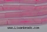 CTB311 15.5 inches 4*13mm tube rose quartz beads wholesale