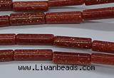 CTB328 15.5 inches 4*13mm tube goldstone beads wholesale