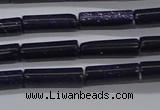 CTB329 15.5 inches 4*13mm tube blue goldstone beads wholesale