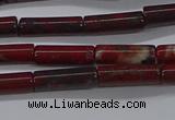 CTB333 15.5 inches 4*13mm tube brecciated jasper beads wholesale