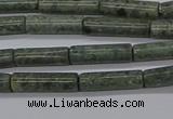 CTB337 15.5 inches 4*13mm tube green lace stone beads wholesale