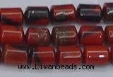 CTB708 15.5 inches 6*8mm tube red jasper beads wholesale