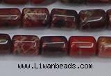 CTB710 15.5 inches 6*8mm tube poppy jasper beads wholesale