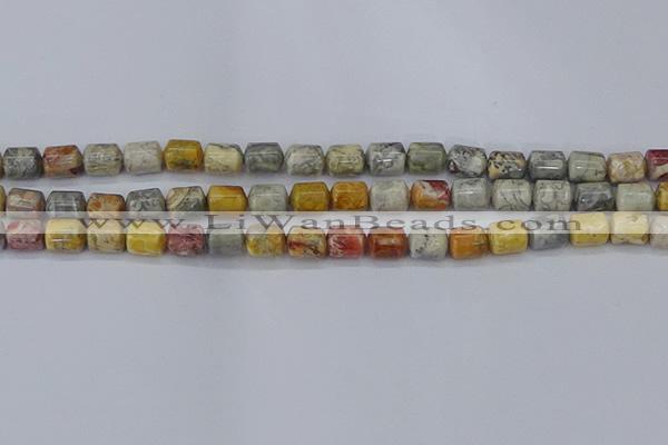 CTB711 15.5 inches 6*8mm tube sky eye stone beads wholesale