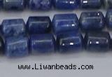 CTB716 15.5 inches 6*8mm tube blue dumortierite beads wholesale