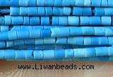 CTB803 15.5 inches 1mm tube turquoise beads wholesale