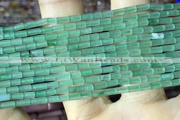 CTB813 15.5 inches 2*4mm tube green aventurine beads wholesale