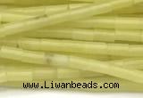 CTB962 15 inches 2*4mm tube olive jade beads