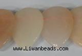 CTD02 Top drilled 22*30mm flat teardrop pink aventurine beads